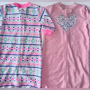 Carter’s Baby Girl Sleepsack Pajamas 0-9 Months Set Of 2  Blankets Baby Bedding